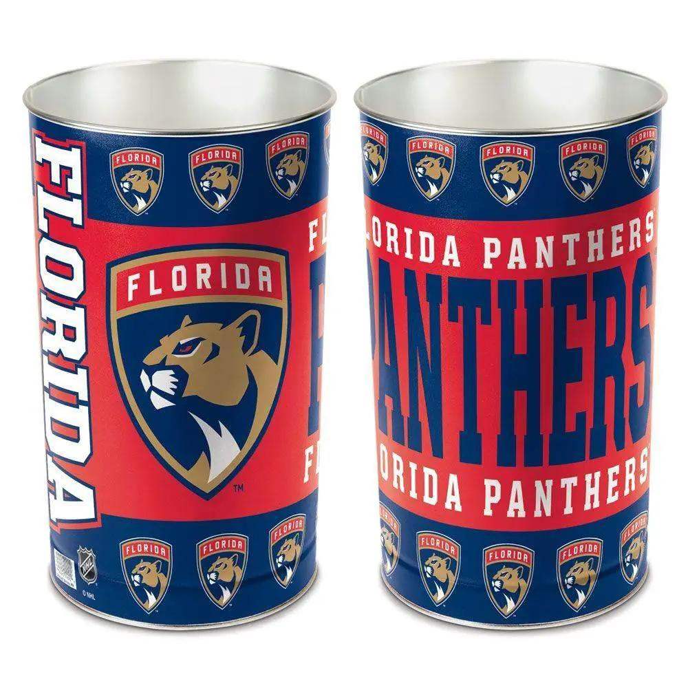 Florida Panthers Wastebasket 15 Inch Metal Trash Can