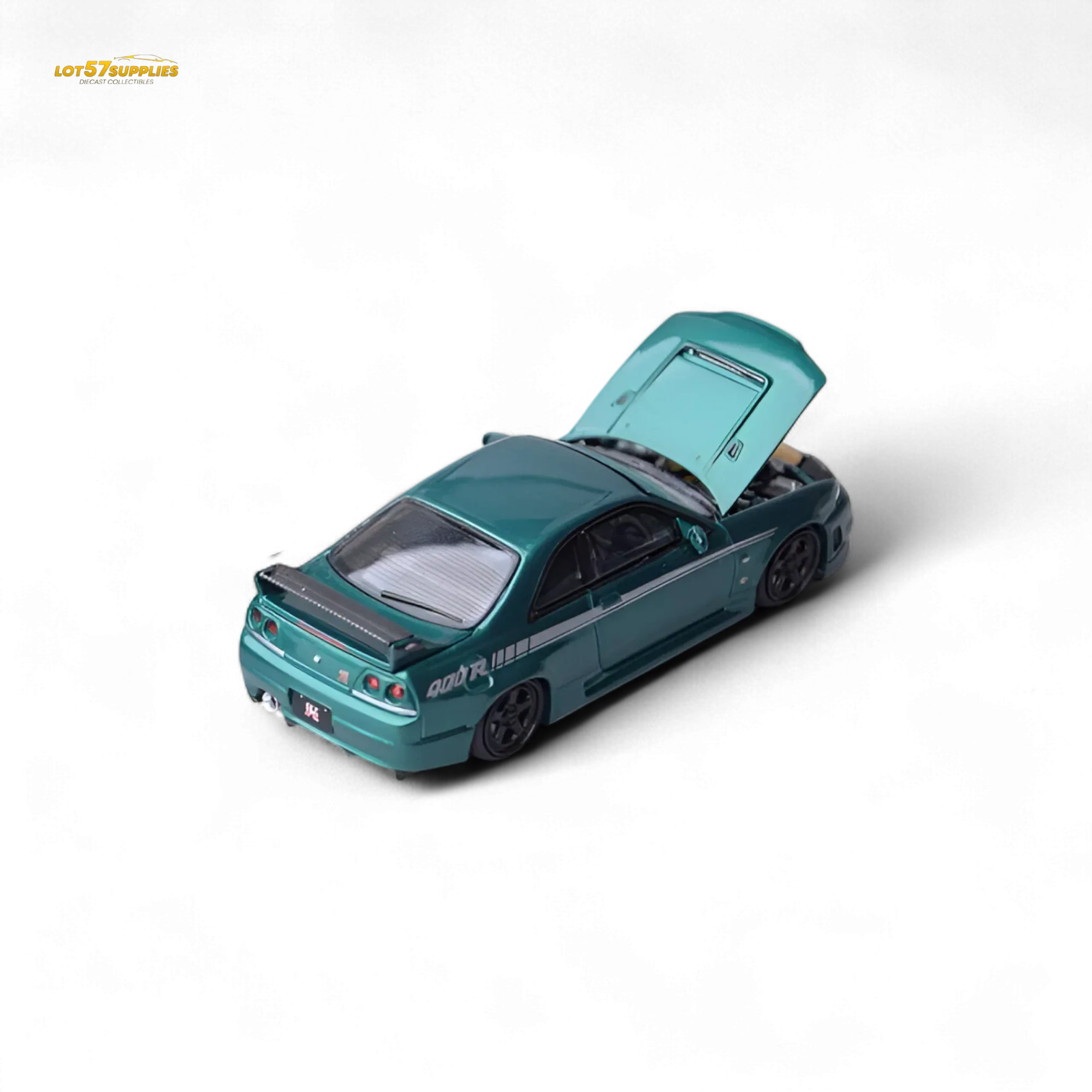Focal Horizon Nissan Skyline GT-R R33 Nismo 400R Champion Green 1:64 - Image 2