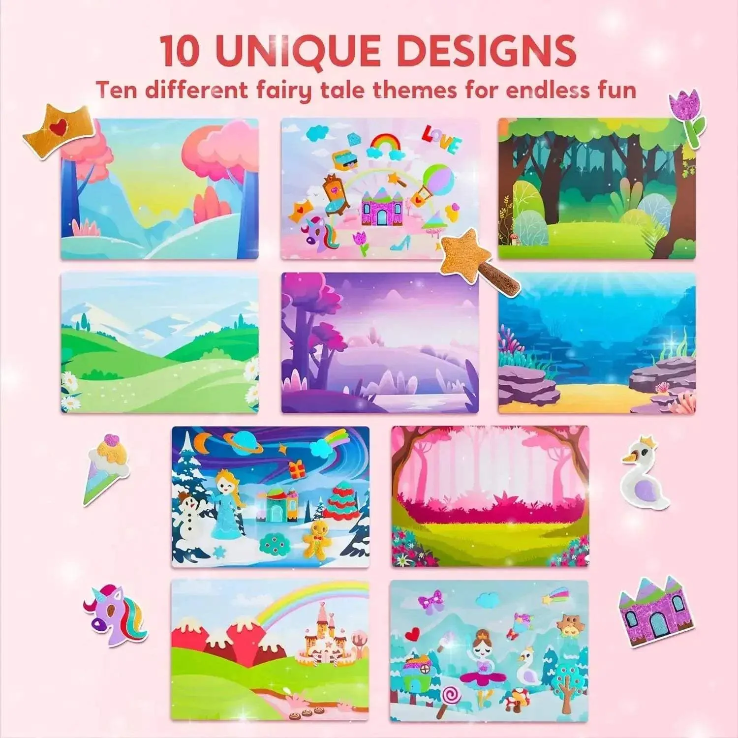 Foil Art Kit For Kids Mess Free Coloring Travel Fun - Image 2