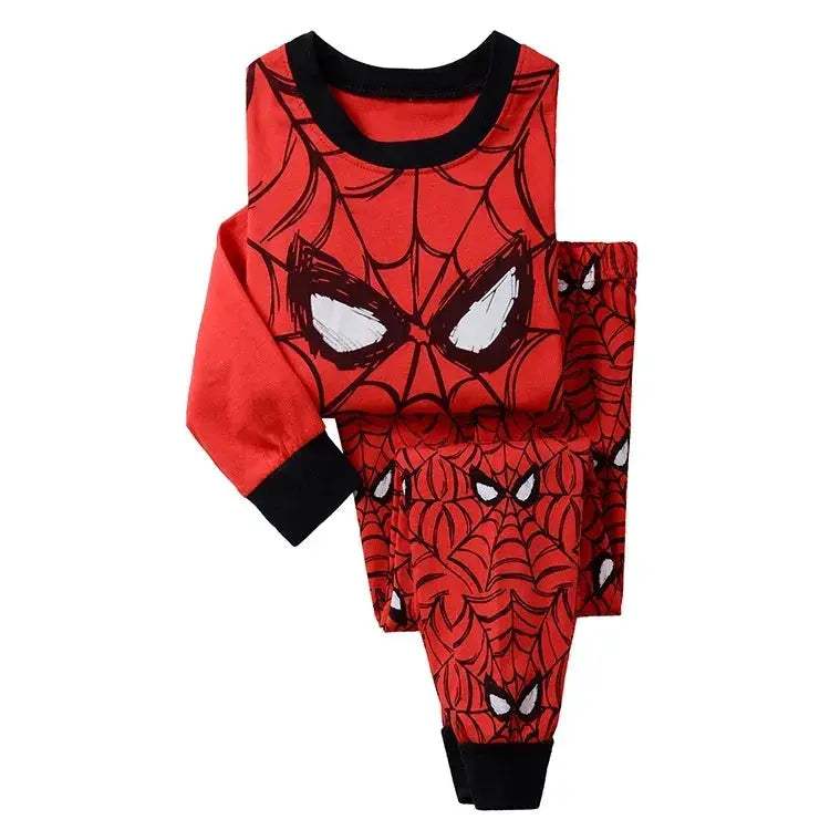 Free Shipping Cotton Pajamas Unisex Long Sleeve Spider Man Cartoon Theme For Kids Ages 4 To 6 - Image 21