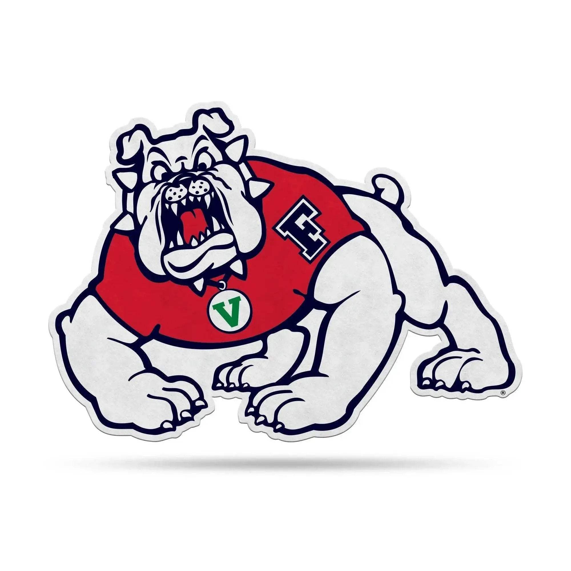 Fresno State Bulldogs Pennant Logo Cut Felt Decor Item