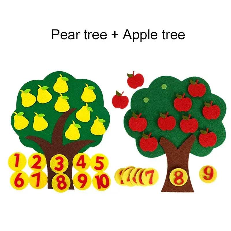 Fruit Tree Felt Puzzle Toy For Developing Early Learning - Image 11