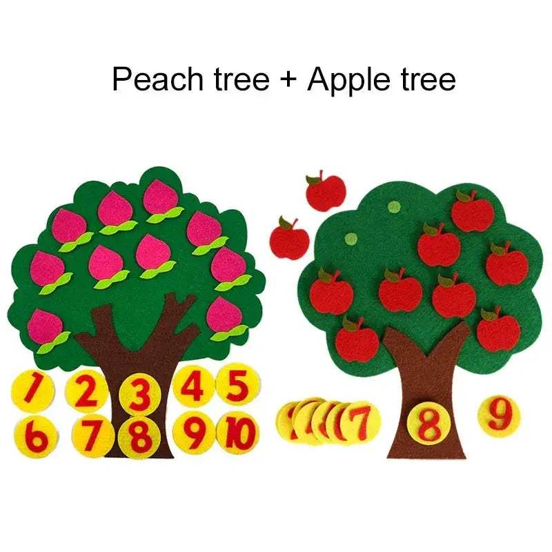 Fruit Tree Felt Puzzle Toy For Developing Early Learning - Image 12