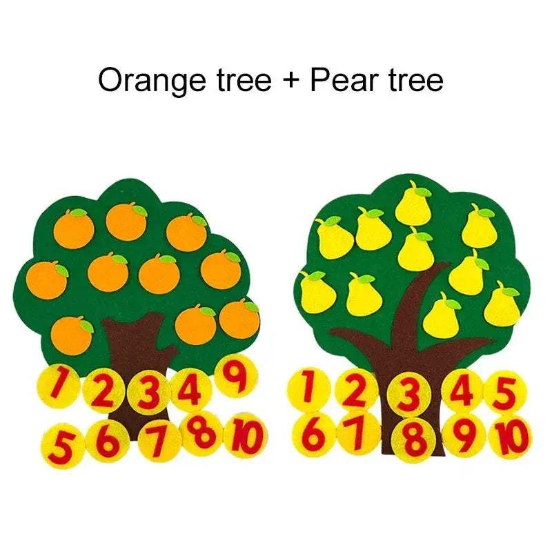 Fruit Tree Felt Puzzle Toy For Developing Early Learning - Image 14