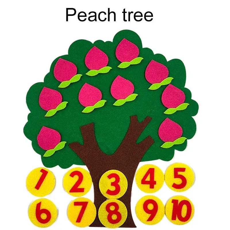Fruit Tree Felt Puzzle Toy For Developing Early Learning - Image 17