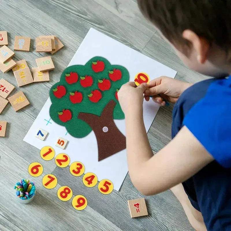Fruit Tree Felt Puzzle Toy For Developing Early Learning - Image 4