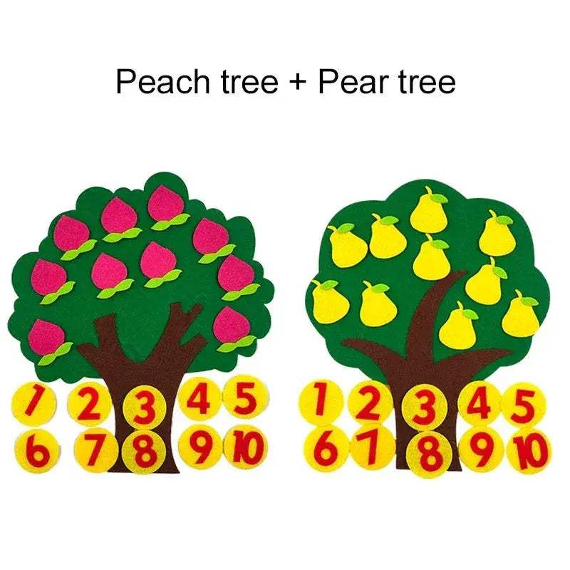 Fruit Tree Felt Puzzle Toy For Developing Early Learning - Image 8
