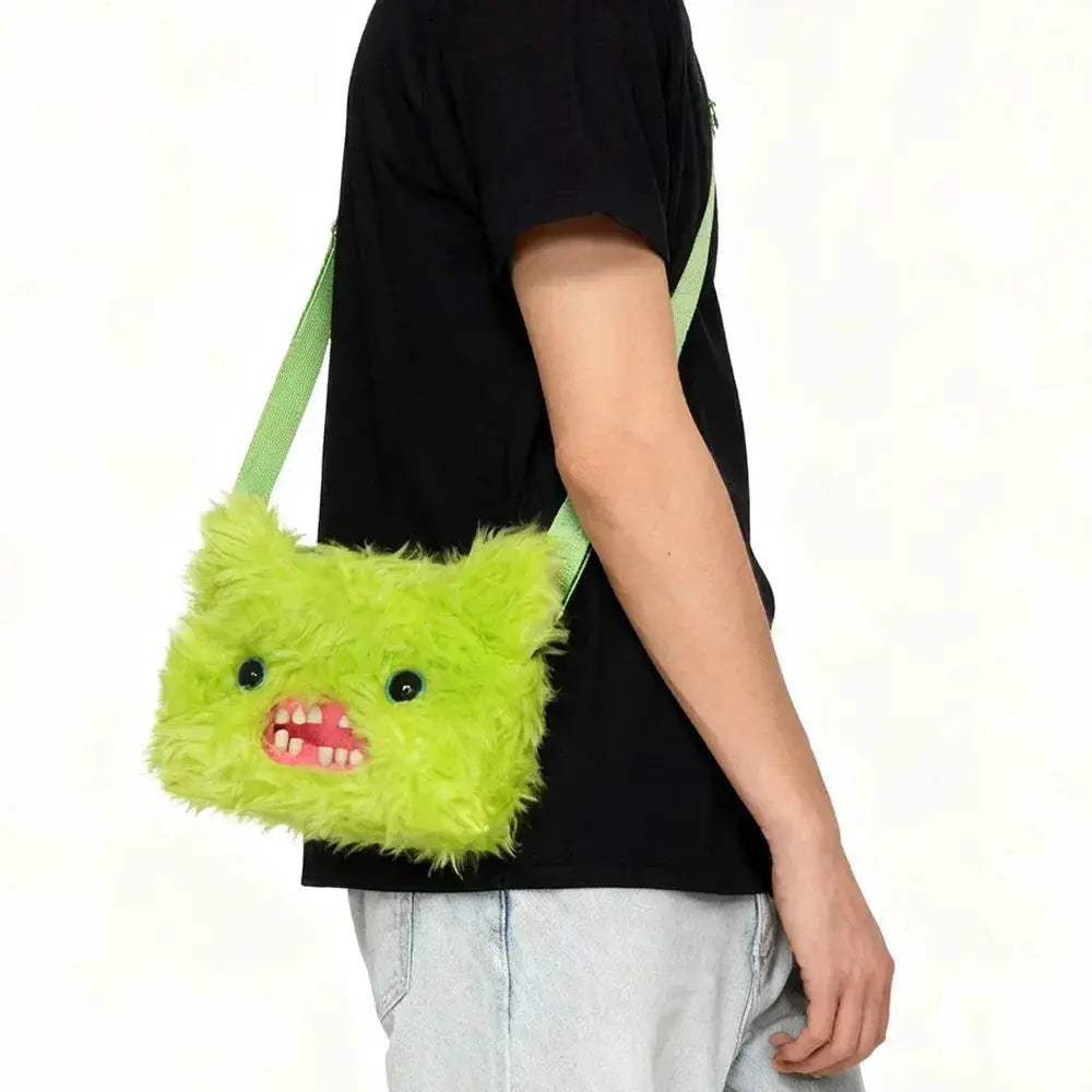 Fuggler Plush Crossbody Bag Ugly Tooth Monster with Chain Strap - Image 4