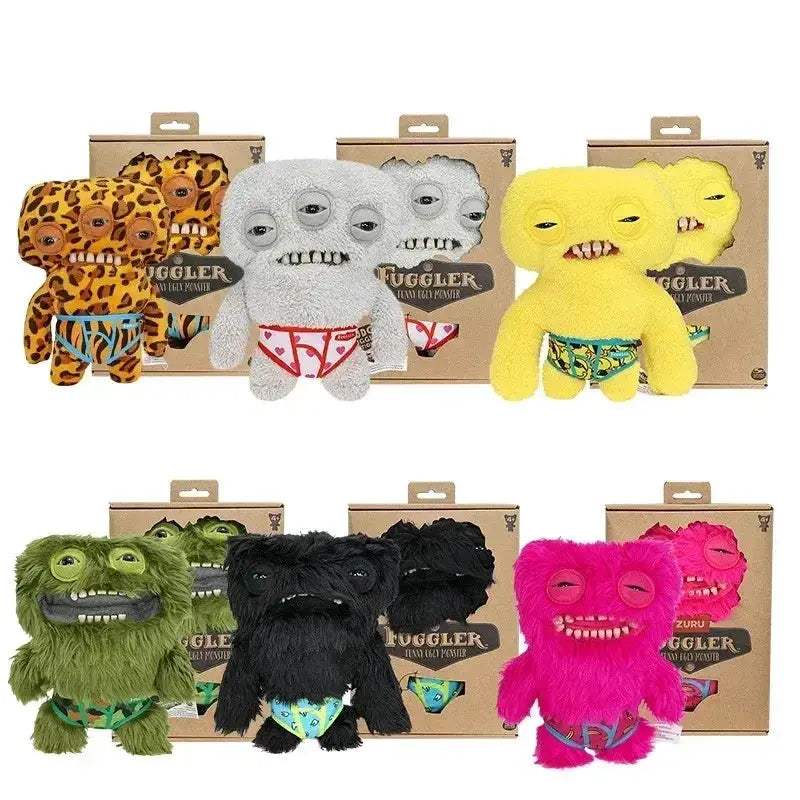 Fuggler Plush Monster With Wide Eyes Soft Stuffed Doll