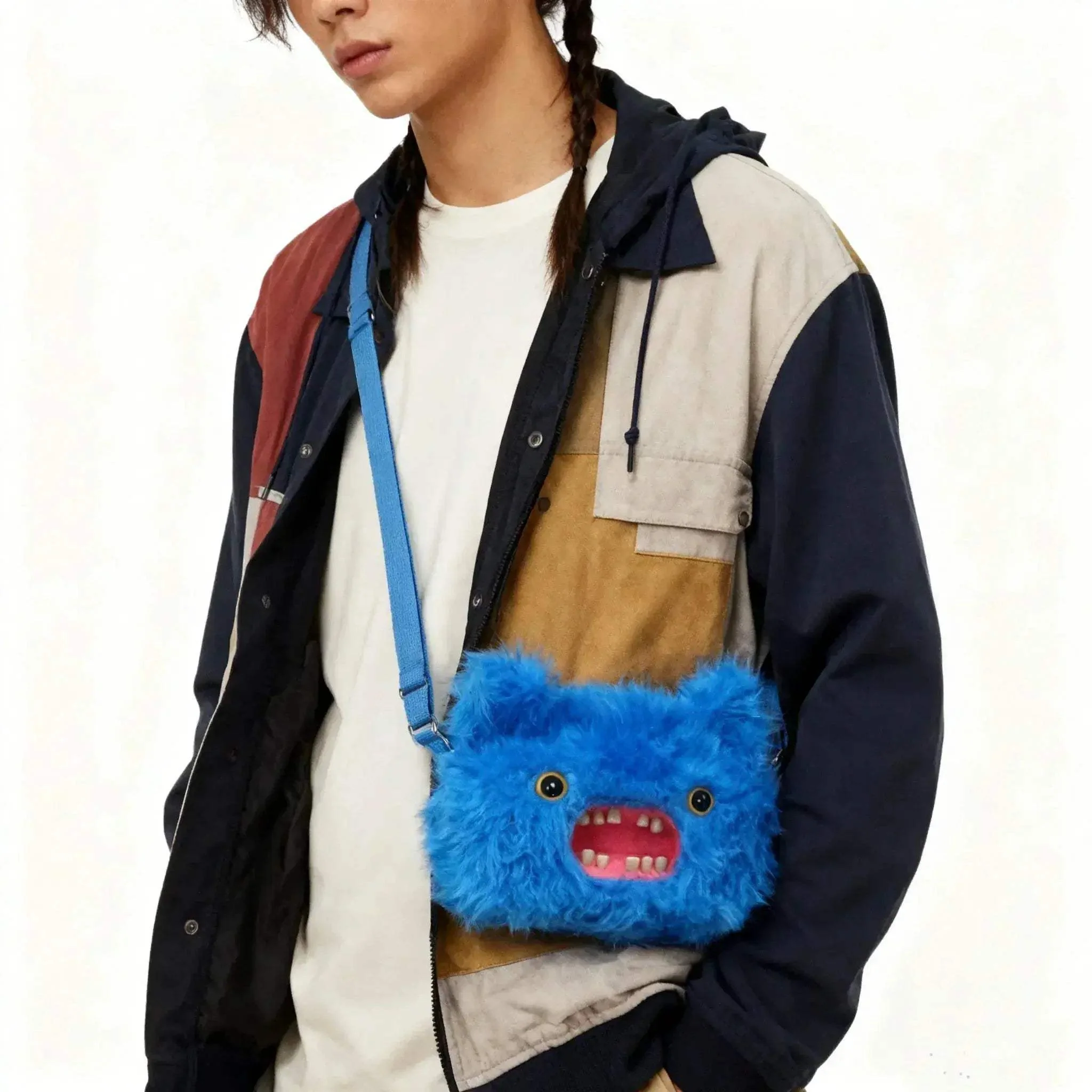 Fuggler Ugly Monster Plush Crossbody Bag With Chain Strap - Image 4