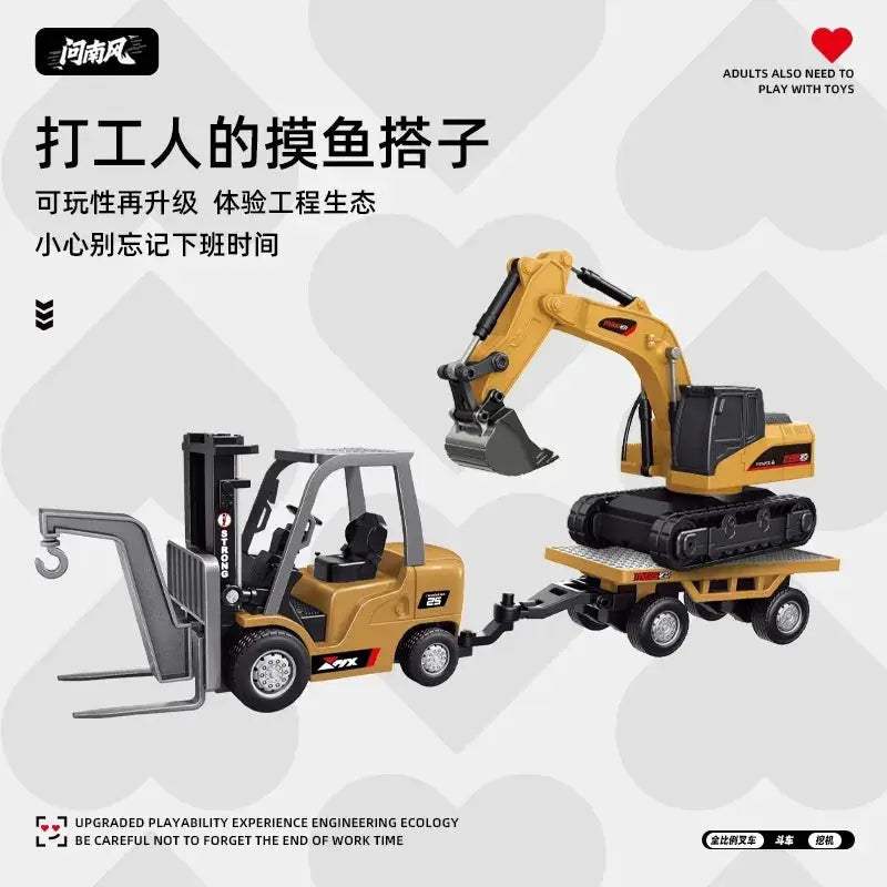 Remote Control Excavator Tipper Truck Metal Build RC - Image 2