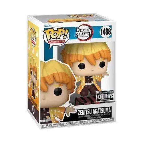 Funko Pop! 1488 - Demon Slayer - Zenitsu Agatsuma Vinyl Figure - Entertainment Earth Exclusive