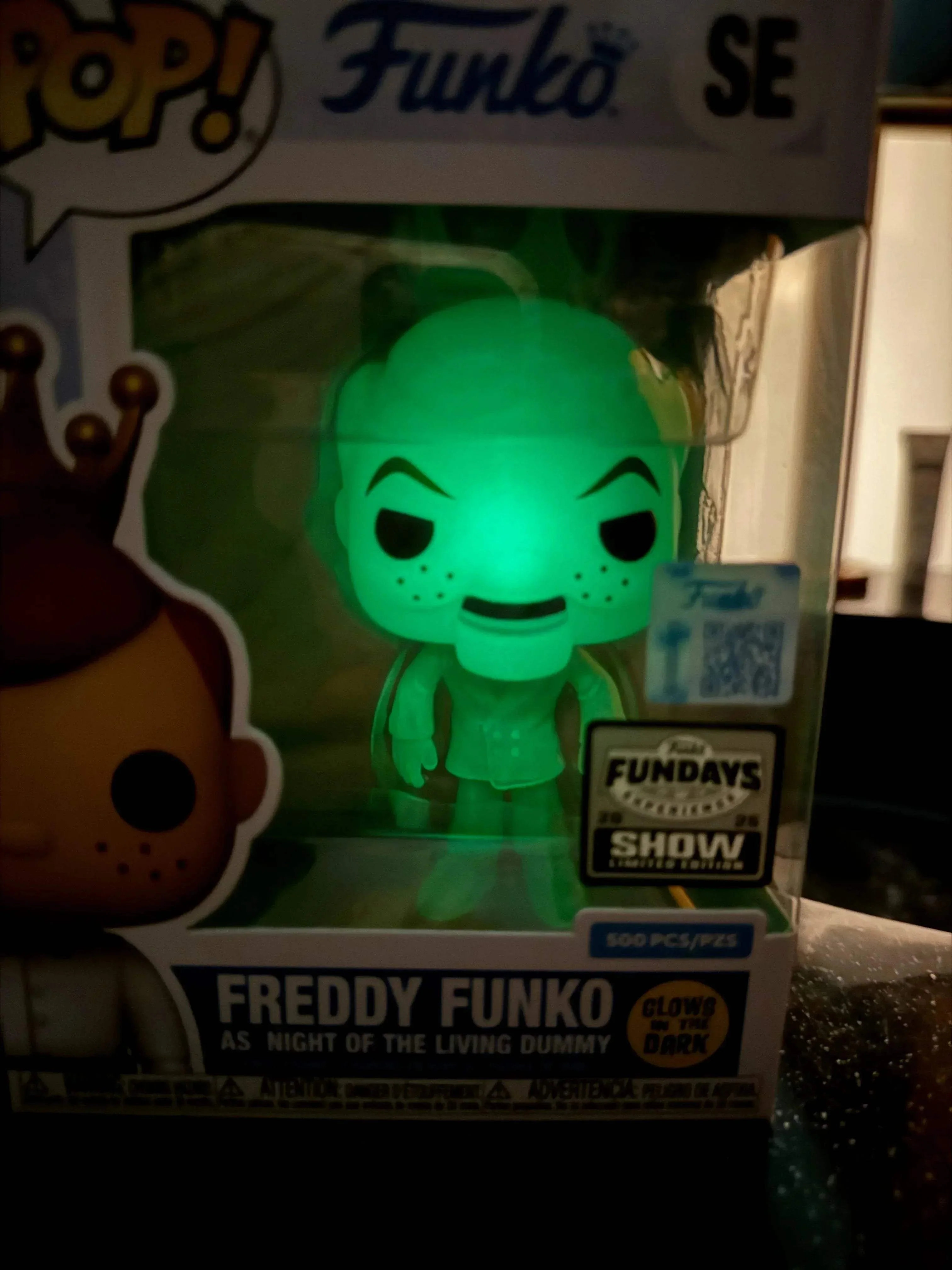 Funko Fundays Experience 2025: Pop! Originals R.L. STINE Freddy Funko as Night of the Living Dummy (Glow in the Dark) LE500 - Image 2