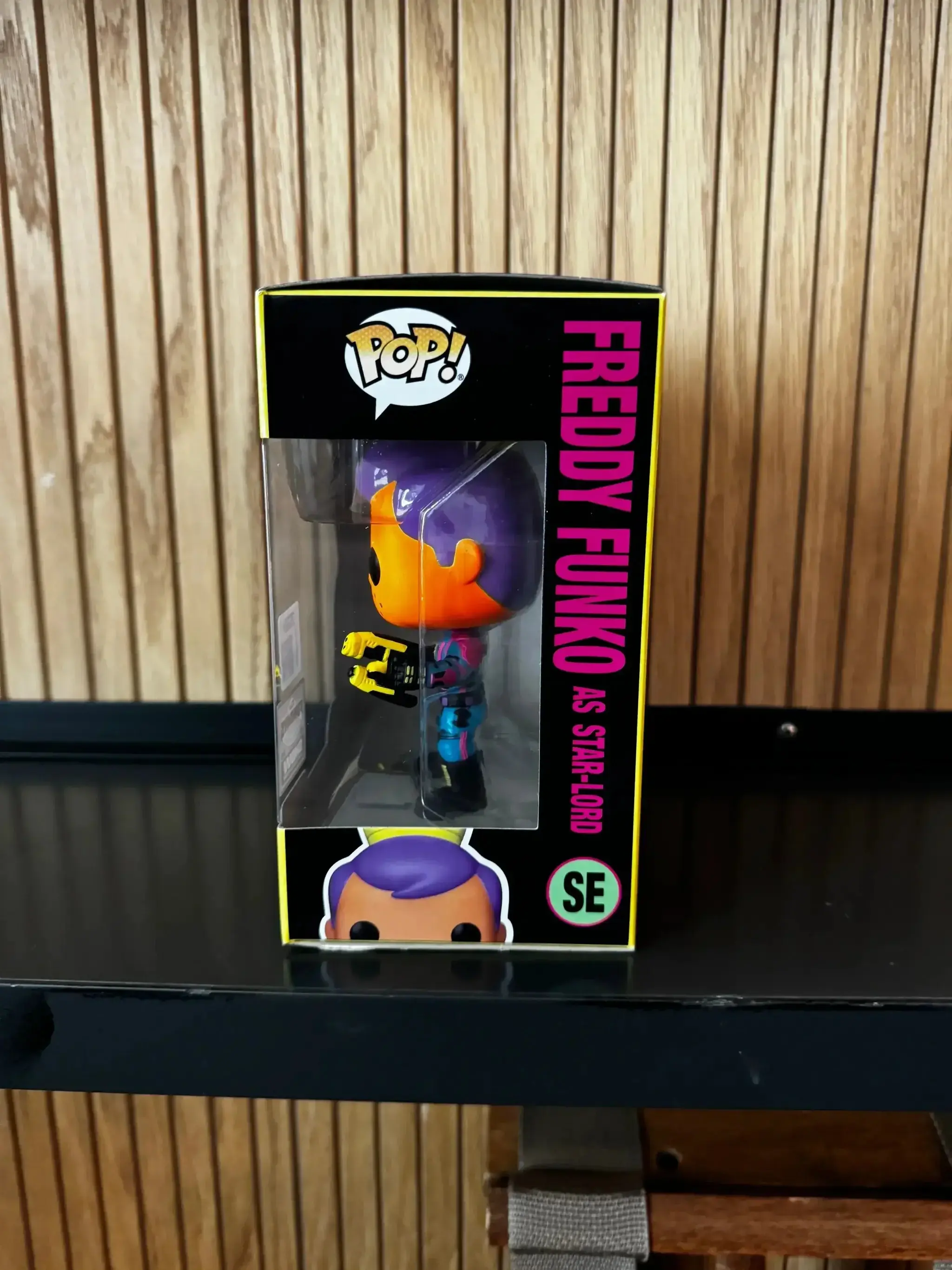 Funko Fundays Experience 2025: Pop! Originals MARVEL GotG Freddy Funko as Star-Lord (Blacklight) LE250 - Image 2