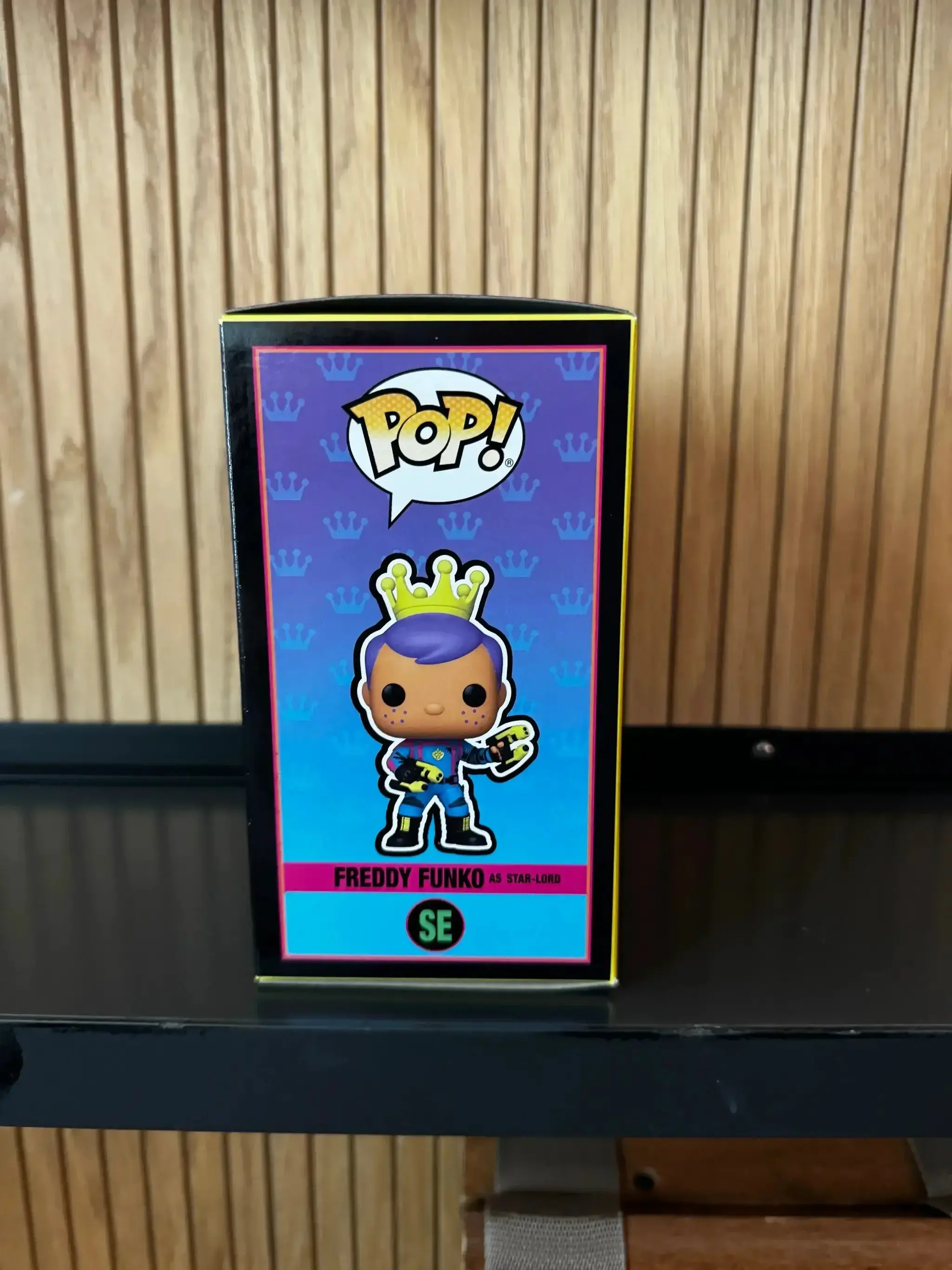 Funko Fundays Experience 2025: Pop! Originals MARVEL GotG Freddy Funko as Star-Lord (Blacklight) LE250 - Image 4