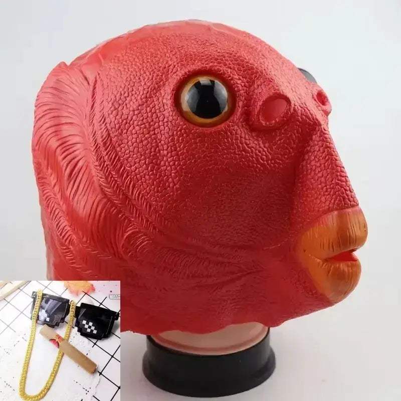 Funny Fish Head Mask for Halloween Cosplay and Parties - Image 11
