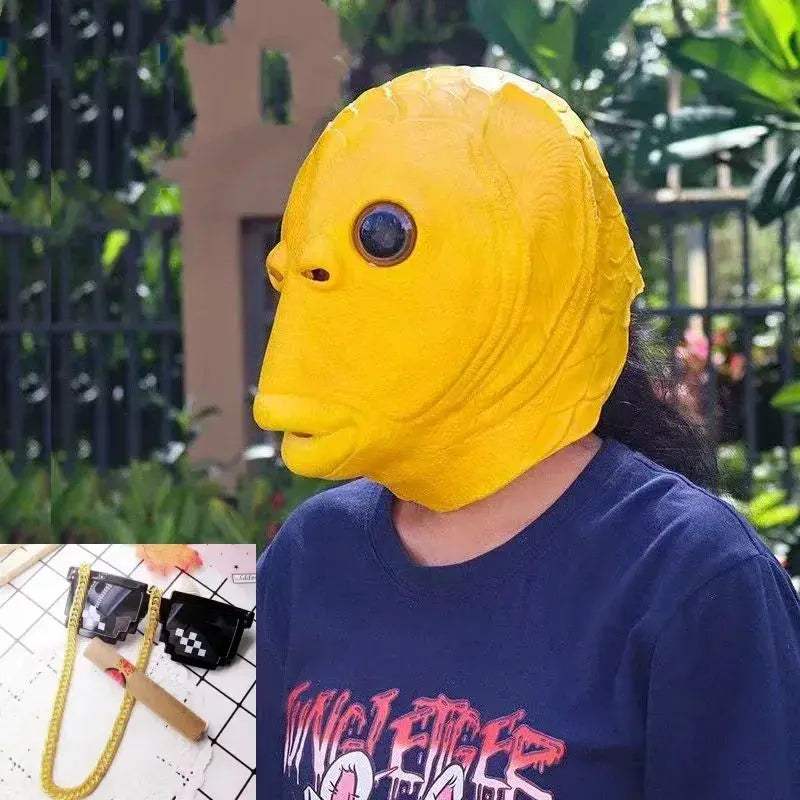 Funny Fish Head Mask for Halloween Cosplay and Parties - Image 7
