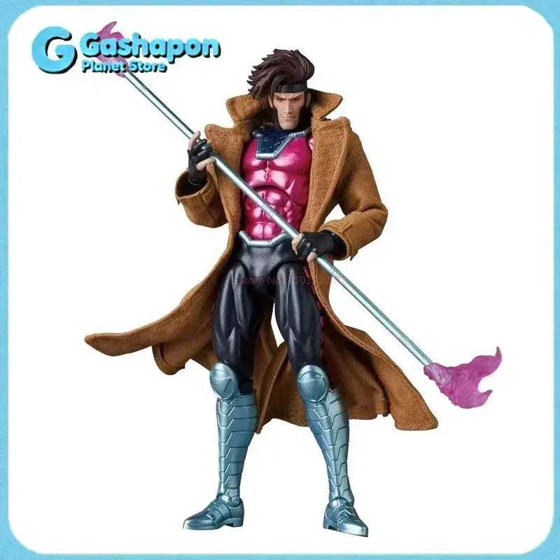 Gambit Mafex Articulated Poseable Action Figure Collectible