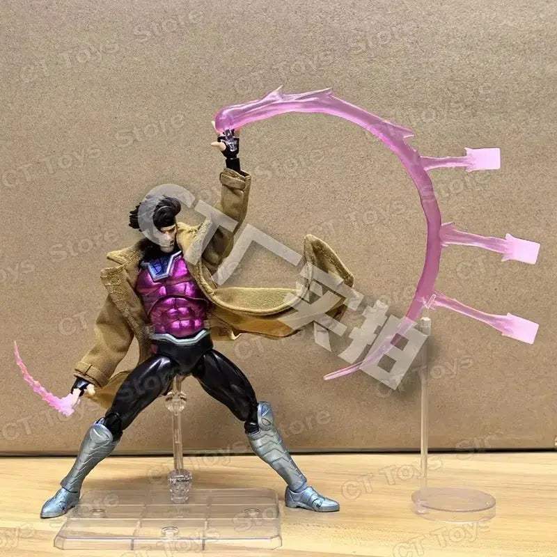 Gambit Mafex Articulated Poseable Action Figure Collectible - Image 4