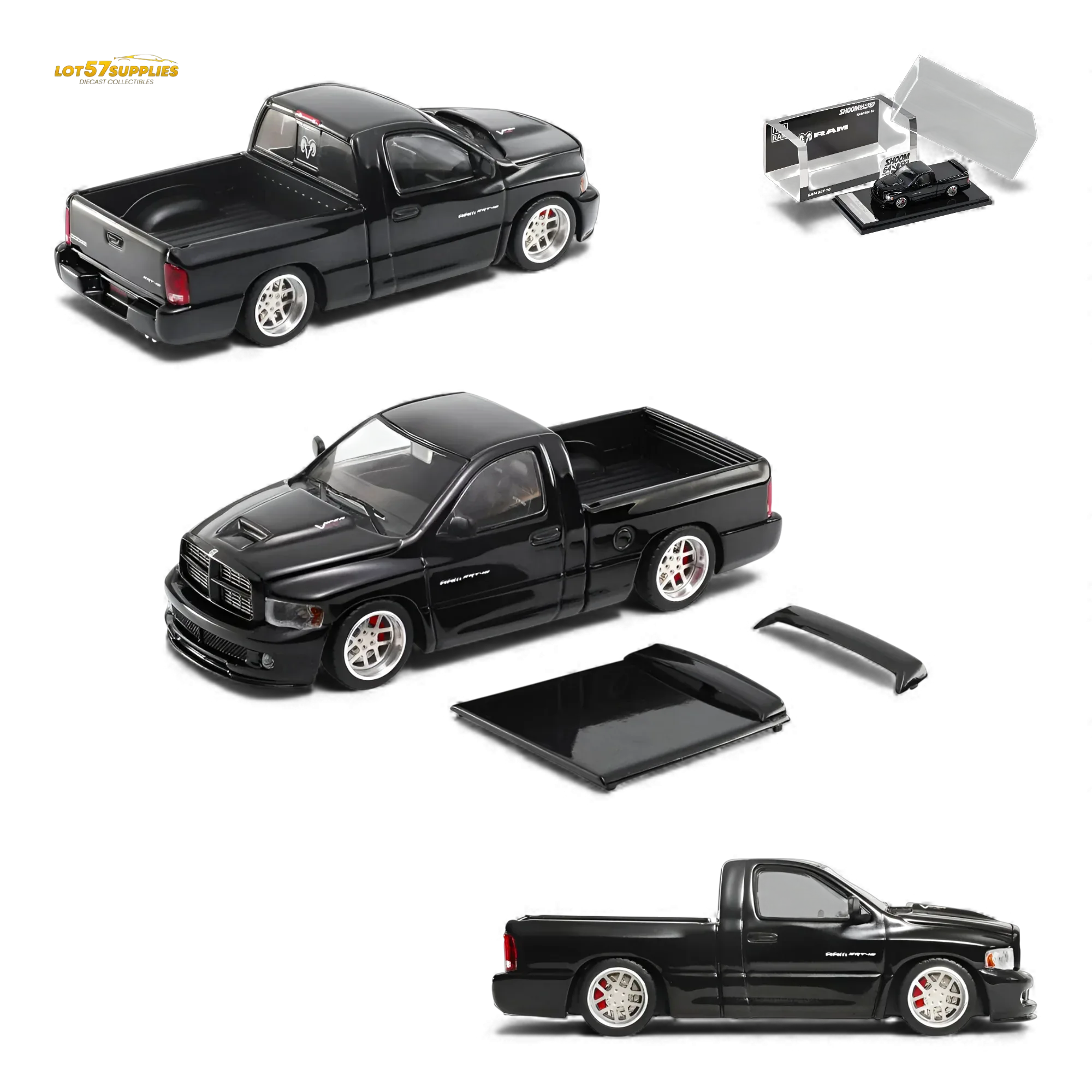 GCD Dodge RAM SRT-10 Black 1:64
