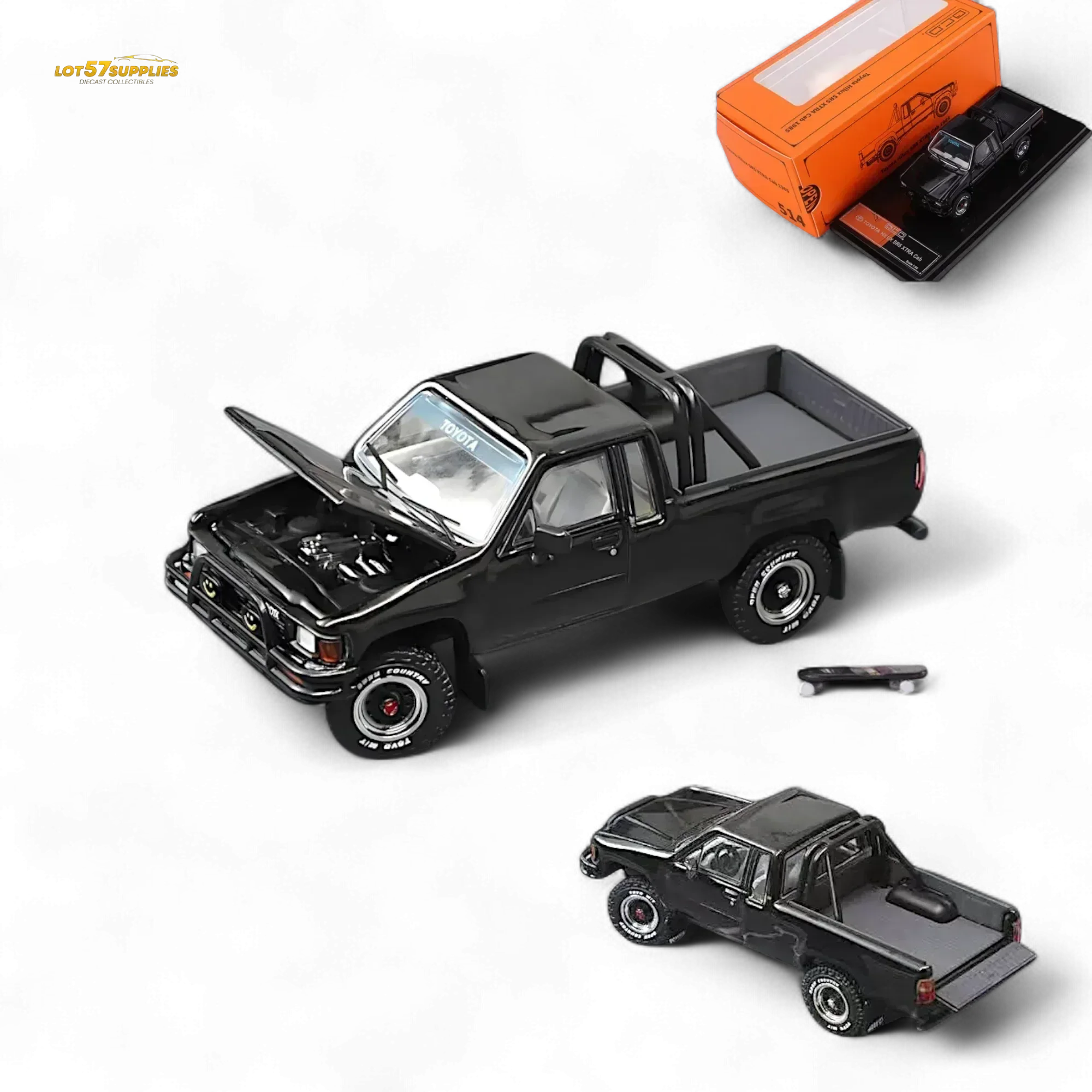GCD Toyota Hilux SR5 Black 1:64