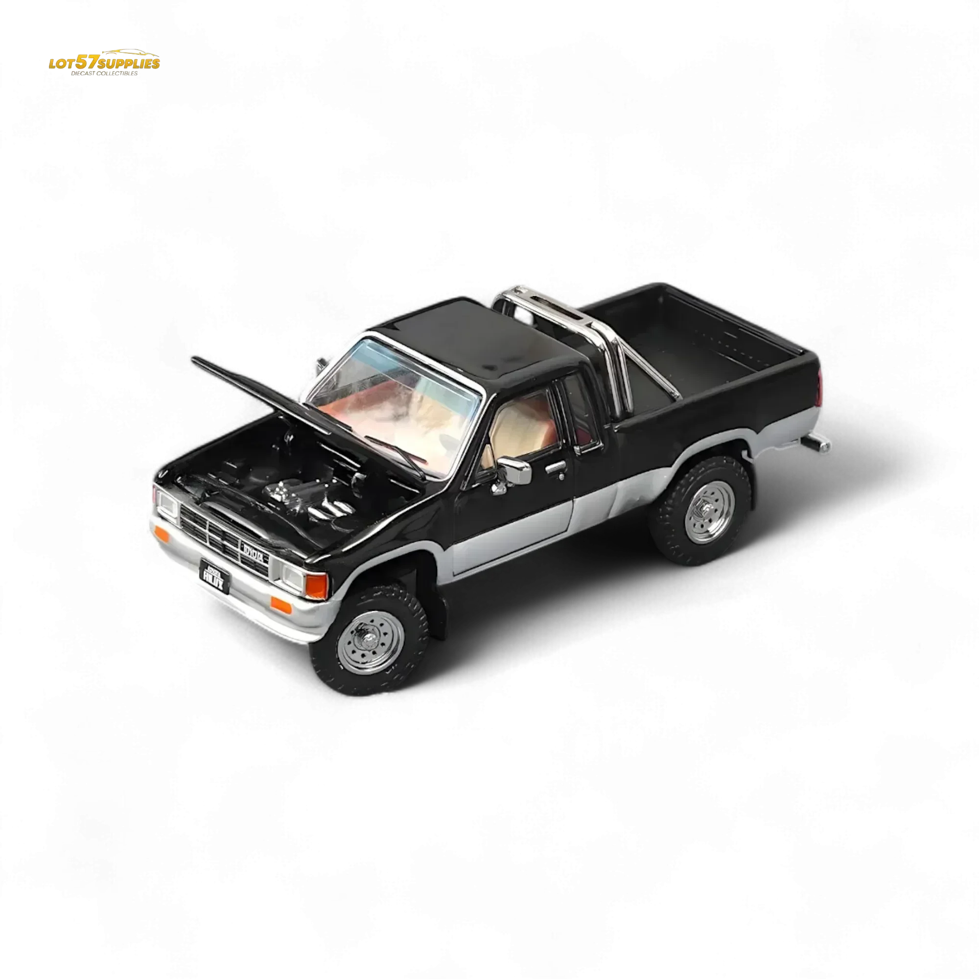 GCD Toyota Hilux SR5 Black Silver 1:64 - Image 2
