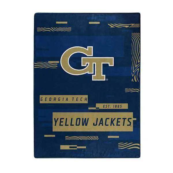 Georgia Tech Yellow Jackets Raschel Blanket 60 By 80