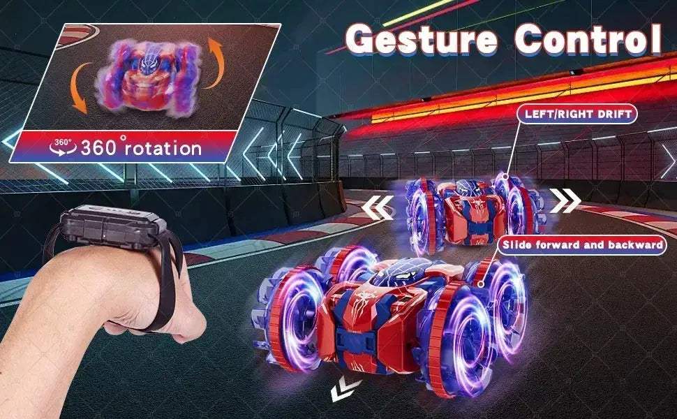 Gesture Sensing RC Stunt Car With 360 Degree Rotation Lights - Image 3