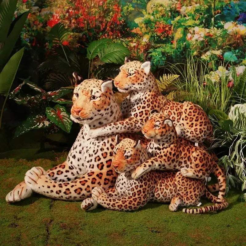 Giant 170cm Lifelike Leopard Plush Toy for Kids Room Decor - Image 2