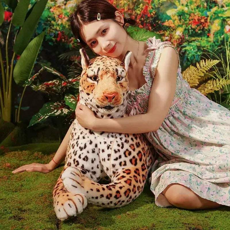 Giant 170cm Lifelike Leopard Plush Toy for Kids Room Decor - Image 6