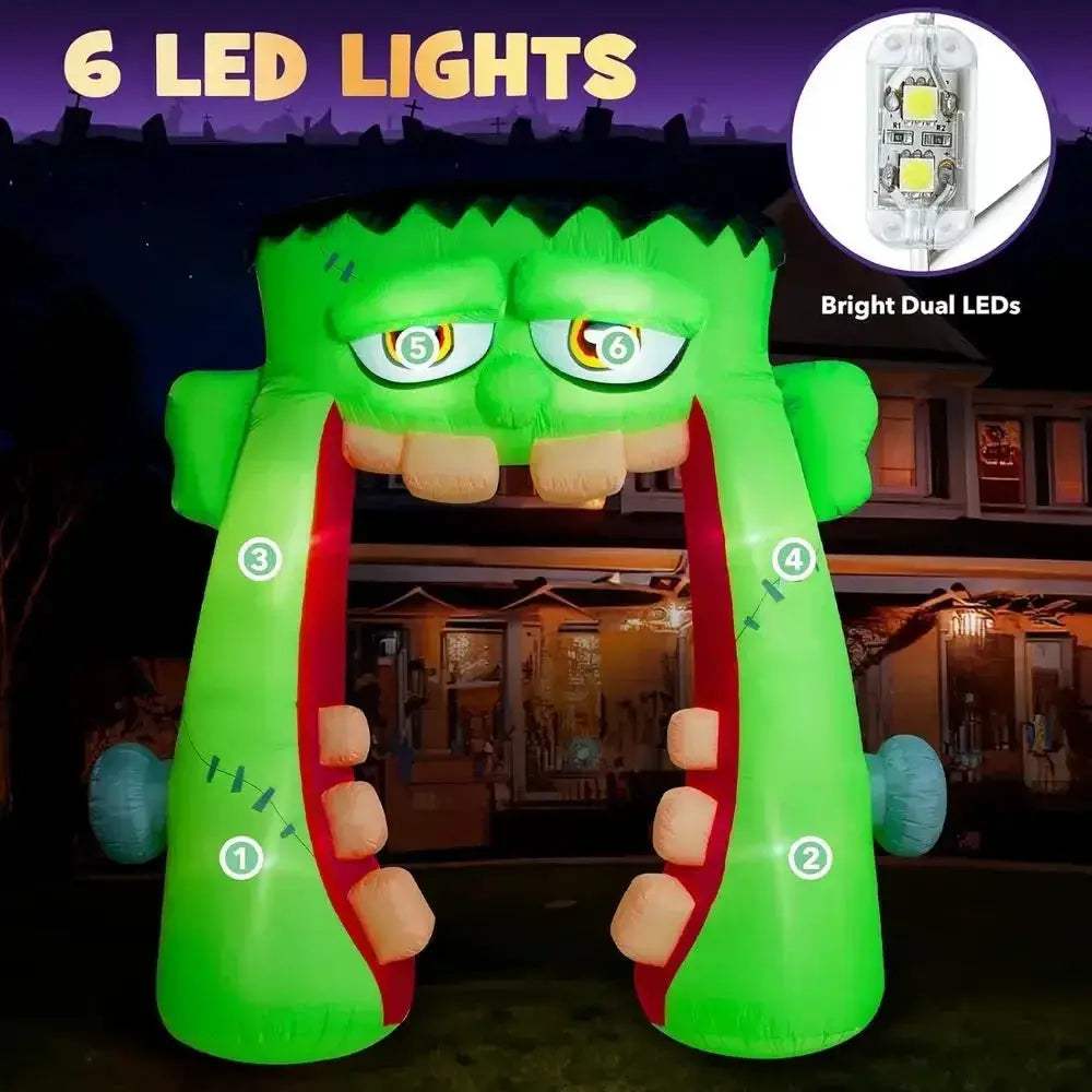 Giant Frankenstein Archway Inflatable For Easy Halloween Lawn Decor - Image 4