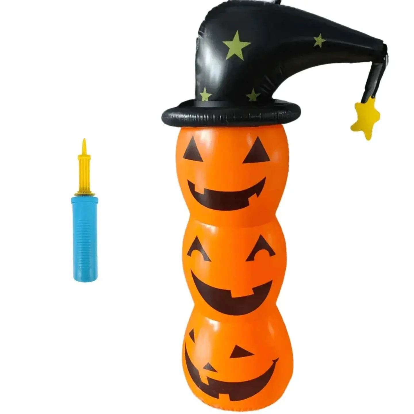 Giant Halloween Inflatable Pumpkin Decor With Dual Designs Air Pump - Image 6