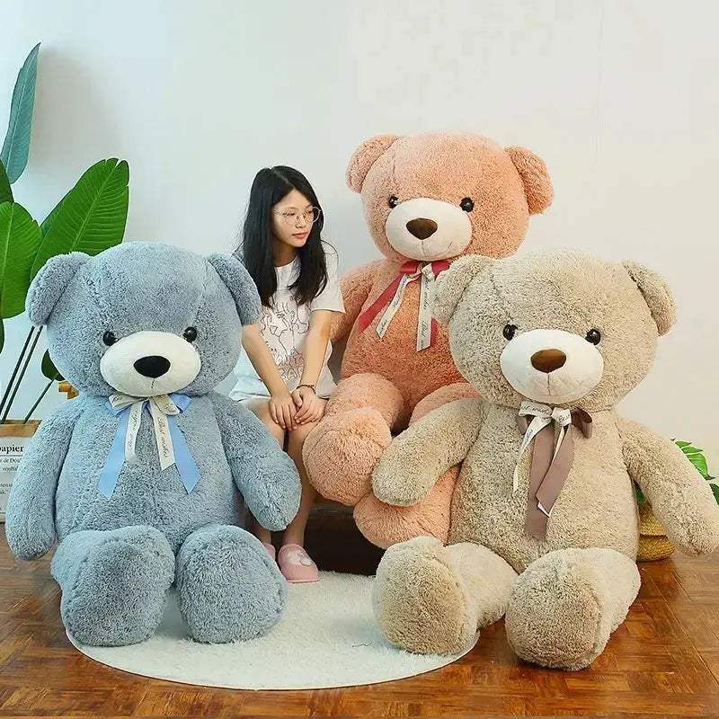 Giant Teddy Bear Plush Toy Three Color Huggable Gift - Image 2