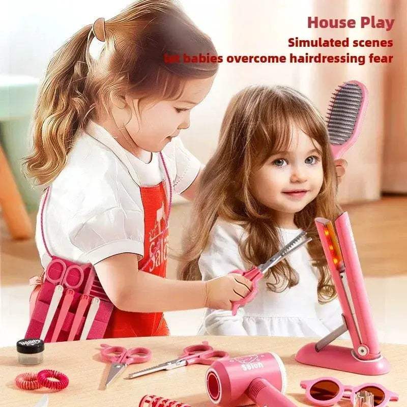 Girls Beauty Salon Set Complete Hairdresser Kit With Accessories