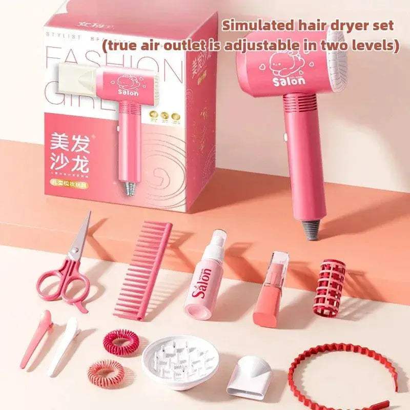 Kids Beauty Salon Set With Realistic Styling Tools - Image 11