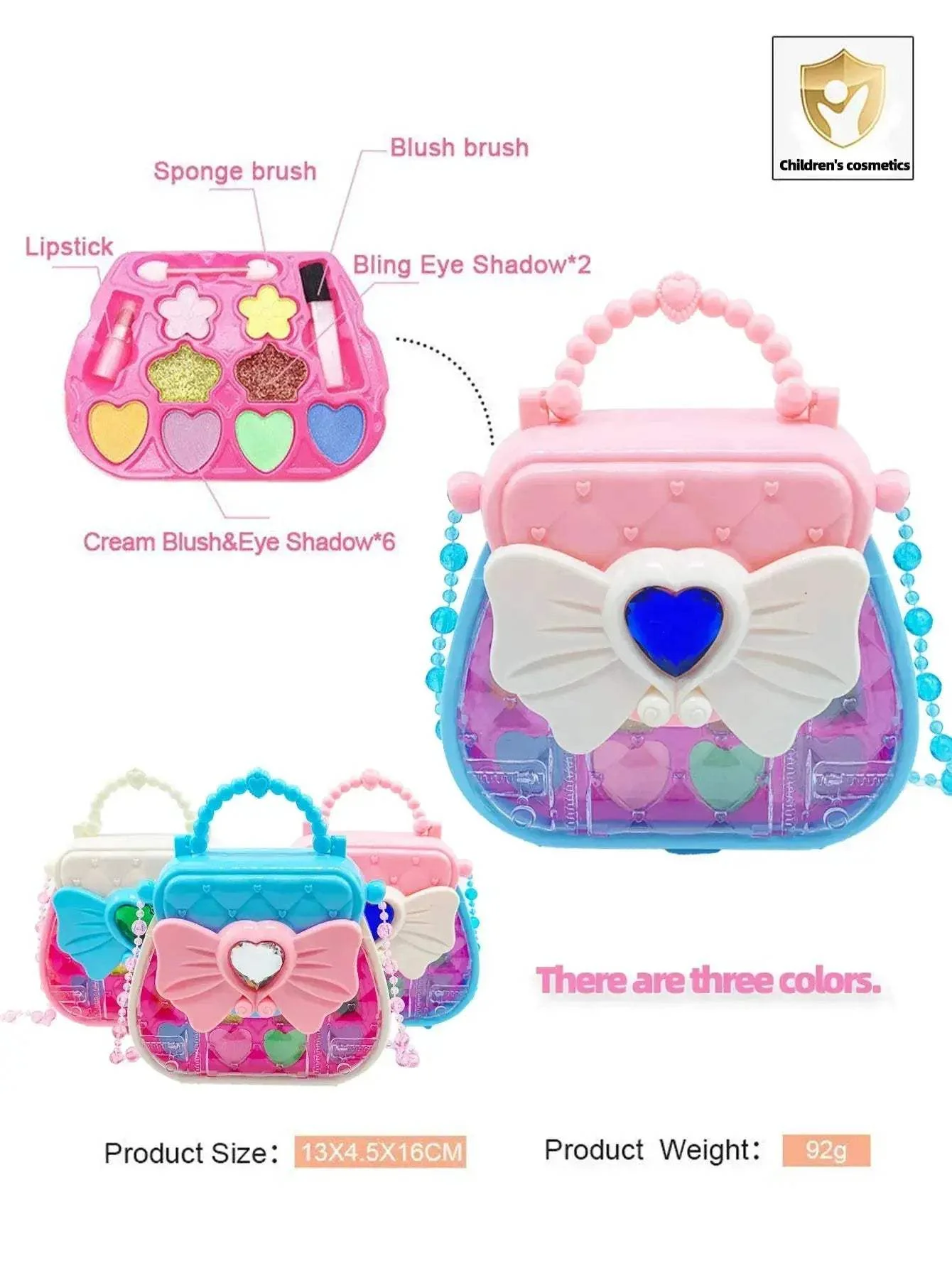 Girls Non Toxic Makeup Set Princess Cosmetic Box Gift - Image 5