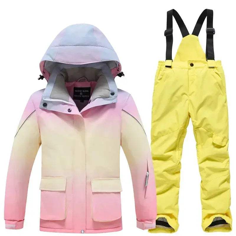 Girls Ski Suit Waterproof Windproof AllinOne Snow Gear - Image 7