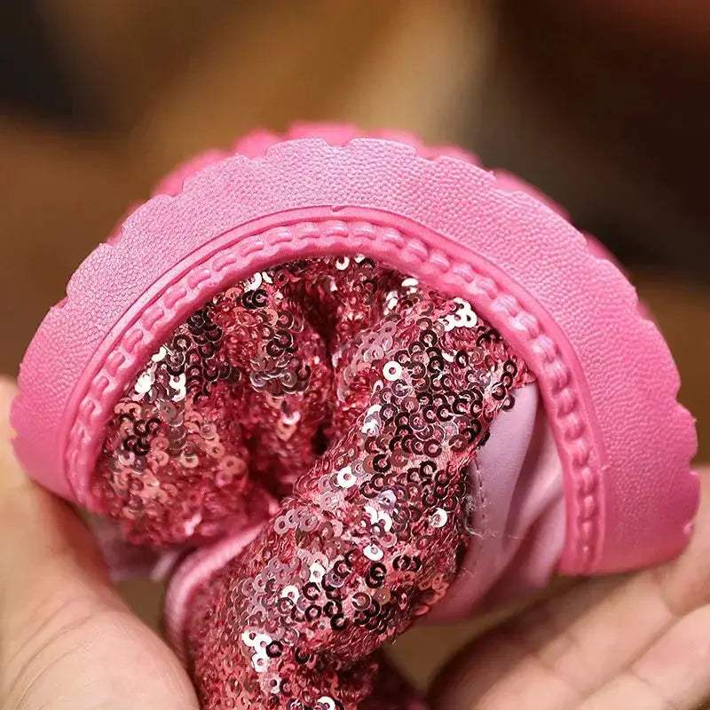 Girls Snow Boots Winter Warm Furry Waterproof Ankle Boots - Image 2