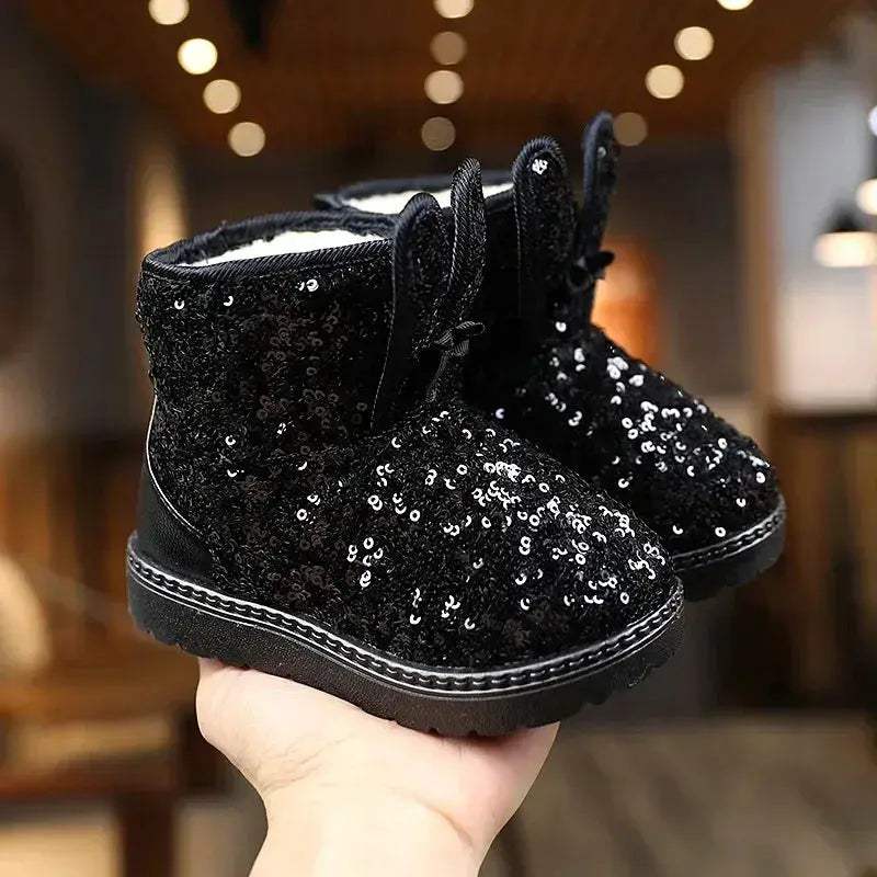 Girls Snow Boots Winter Warm Furry Waterproof Ankle Boots - Image 5