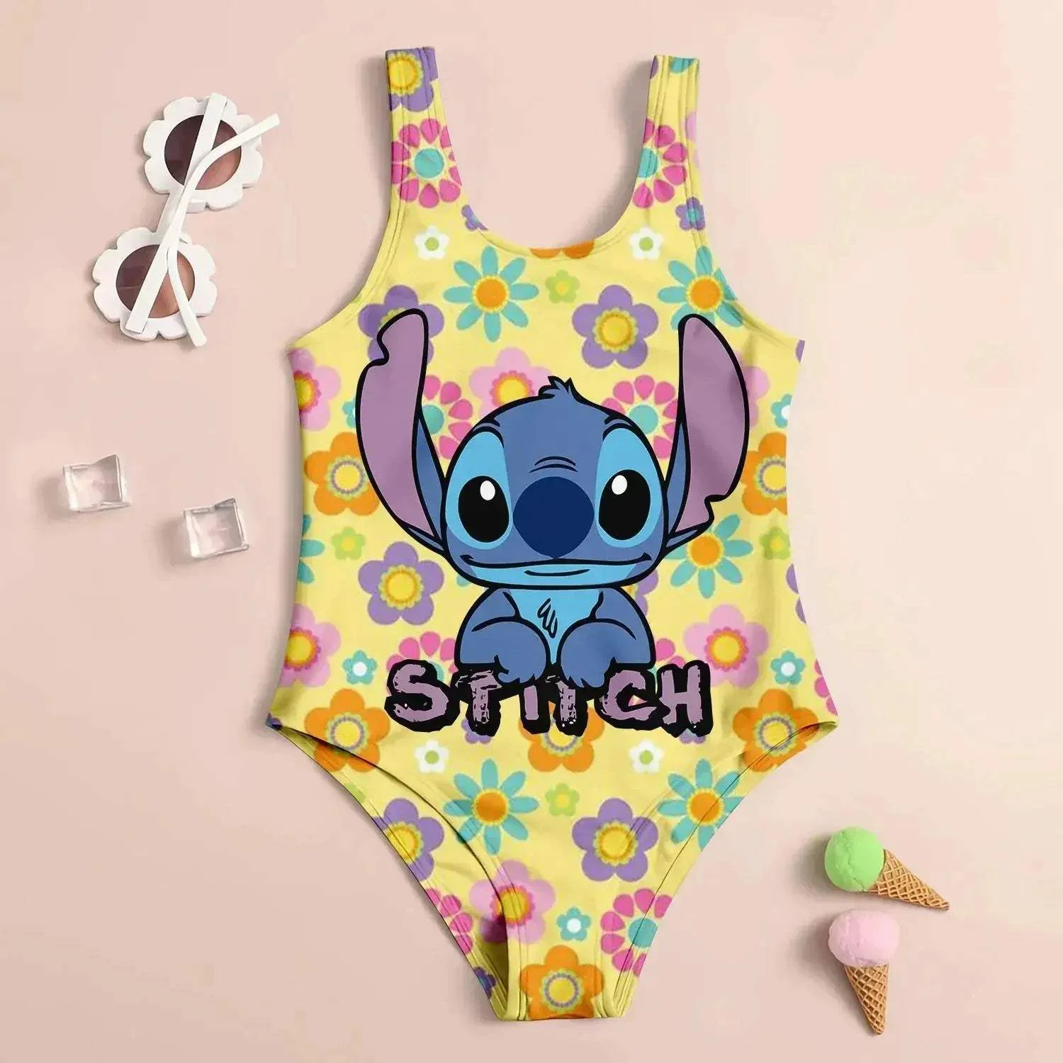 Girls Swimwear Set UV Protection Quick Dry 3D Print - Image 11