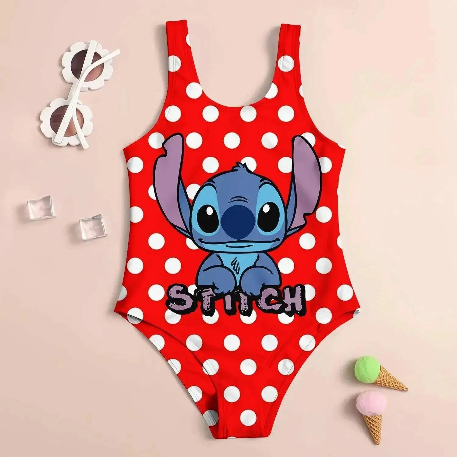Girls Swimwear Set UV Protection Quick Dry 3D Print - Image 12