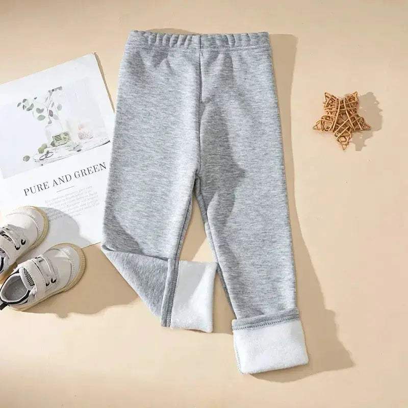 Girls Winter Fleece Lined Ankle Length Pants For Cozy Warmth - Image 11