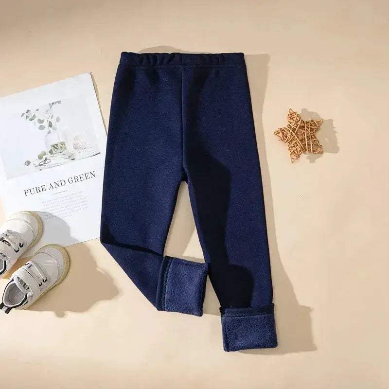Girls Winter Fleece Lined Ankle Length Pants For Cozy Warmth - Image 7