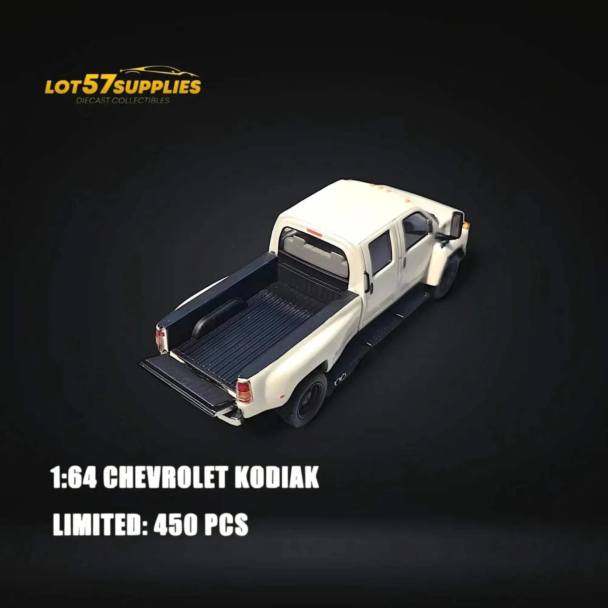GOC Chevrolet KODIAK Pickup White 1:64 - Image 2