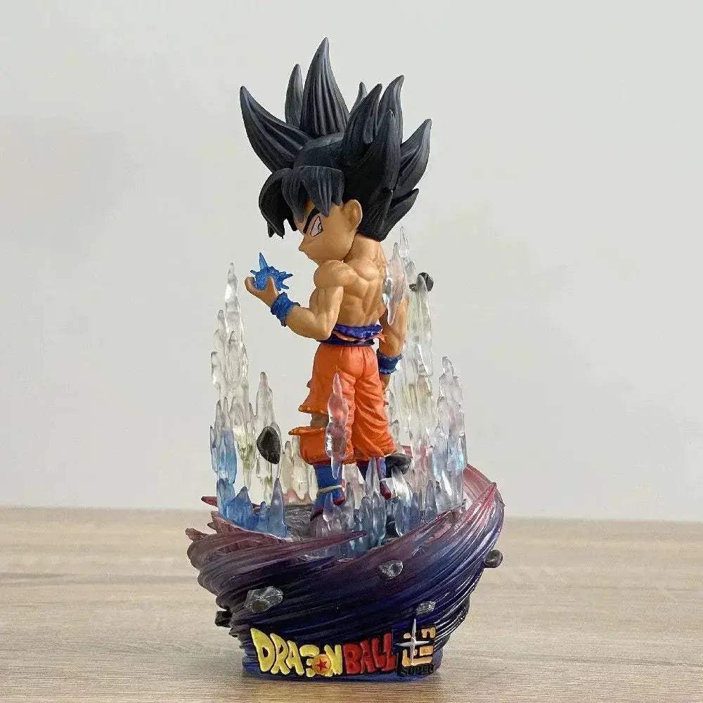 Goku Ultra Instinct Chibi Anime Figure – Dragon Ball Super Mini Figurines PVC Action Statue - Image 2
