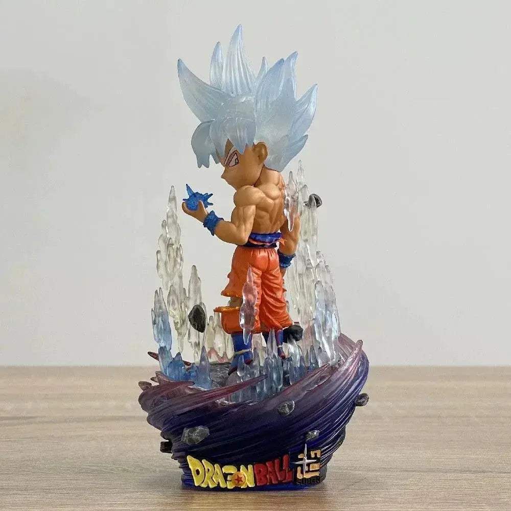 Goku Ultra Instinct Chibi Anime Figure – Dragon Ball Super Mini Figurines PVC Action Statue - Image 3