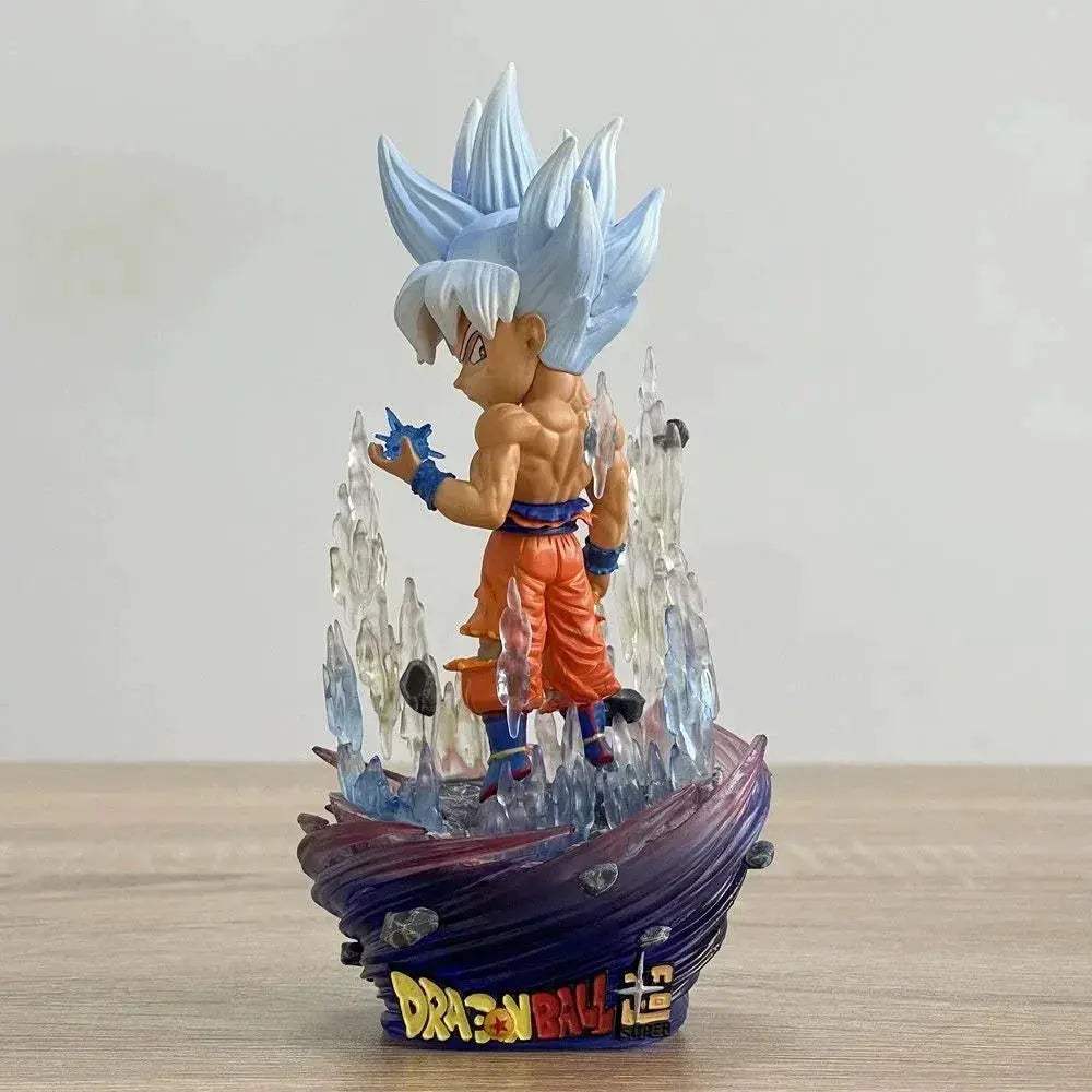 Goku Ultra Instinct Chibi Anime Figure – Dragon Ball Super Mini Figurines PVC Action Statue - Image 4