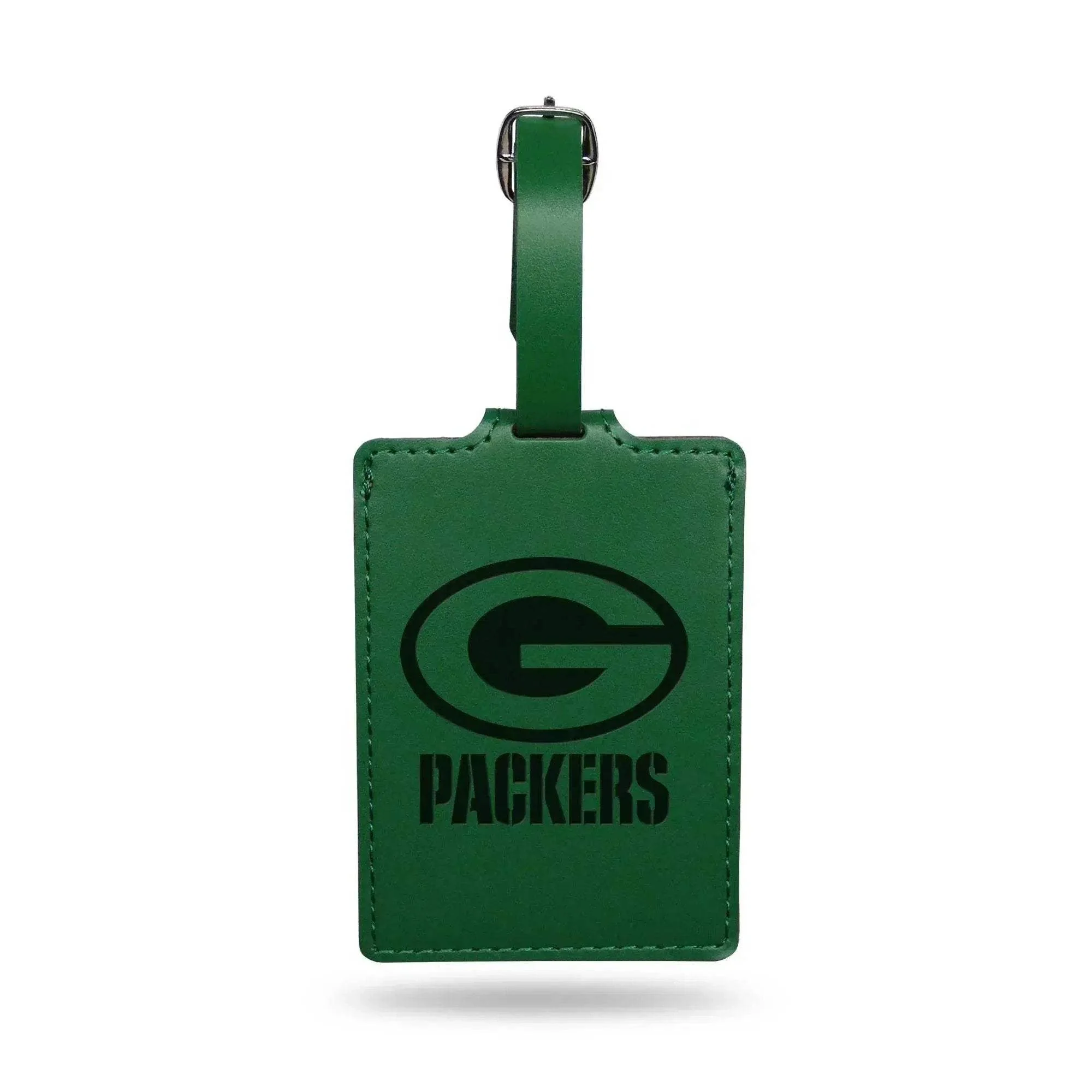 Green Bay Packers Luggage Tag Laser Engraved With Clip