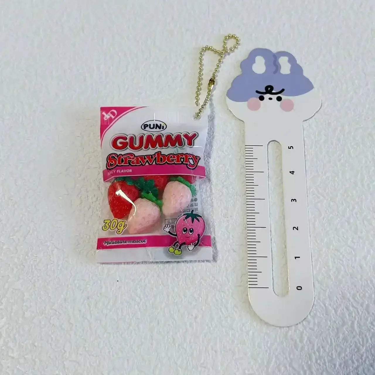Gummy Bear Bag Charm Squishy Toy Slow Rising Keychain Fidget - Image 31