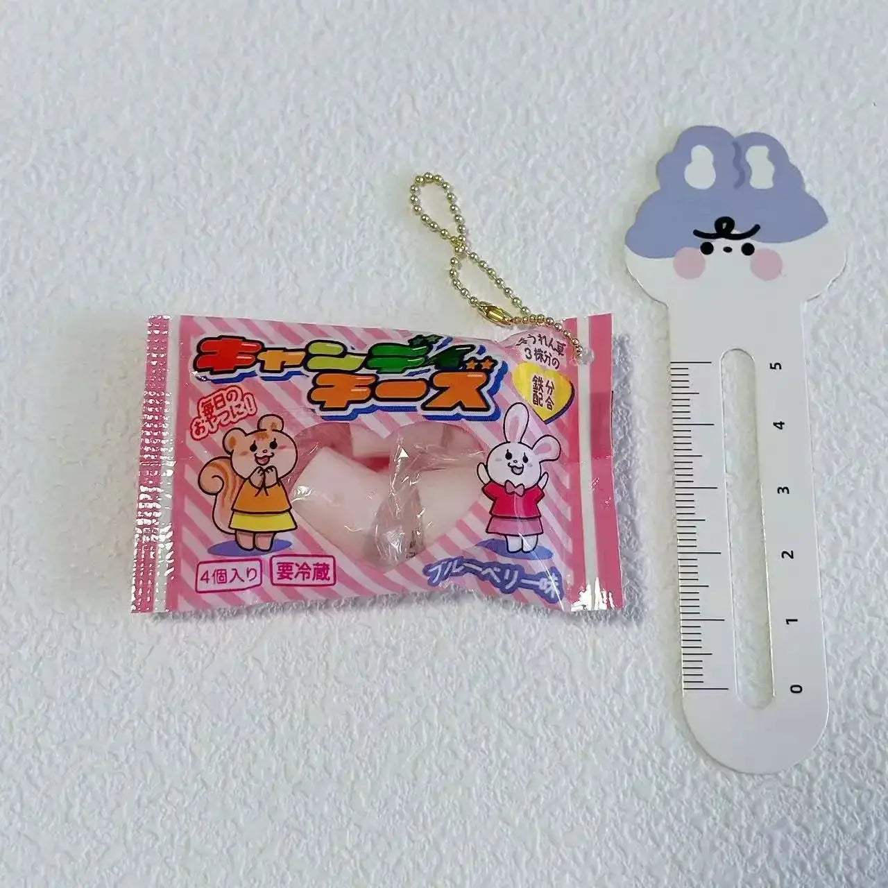 Gummy Bear Bag Charm Squishy Toy Slow Rising Keychain Fidget - Image 34